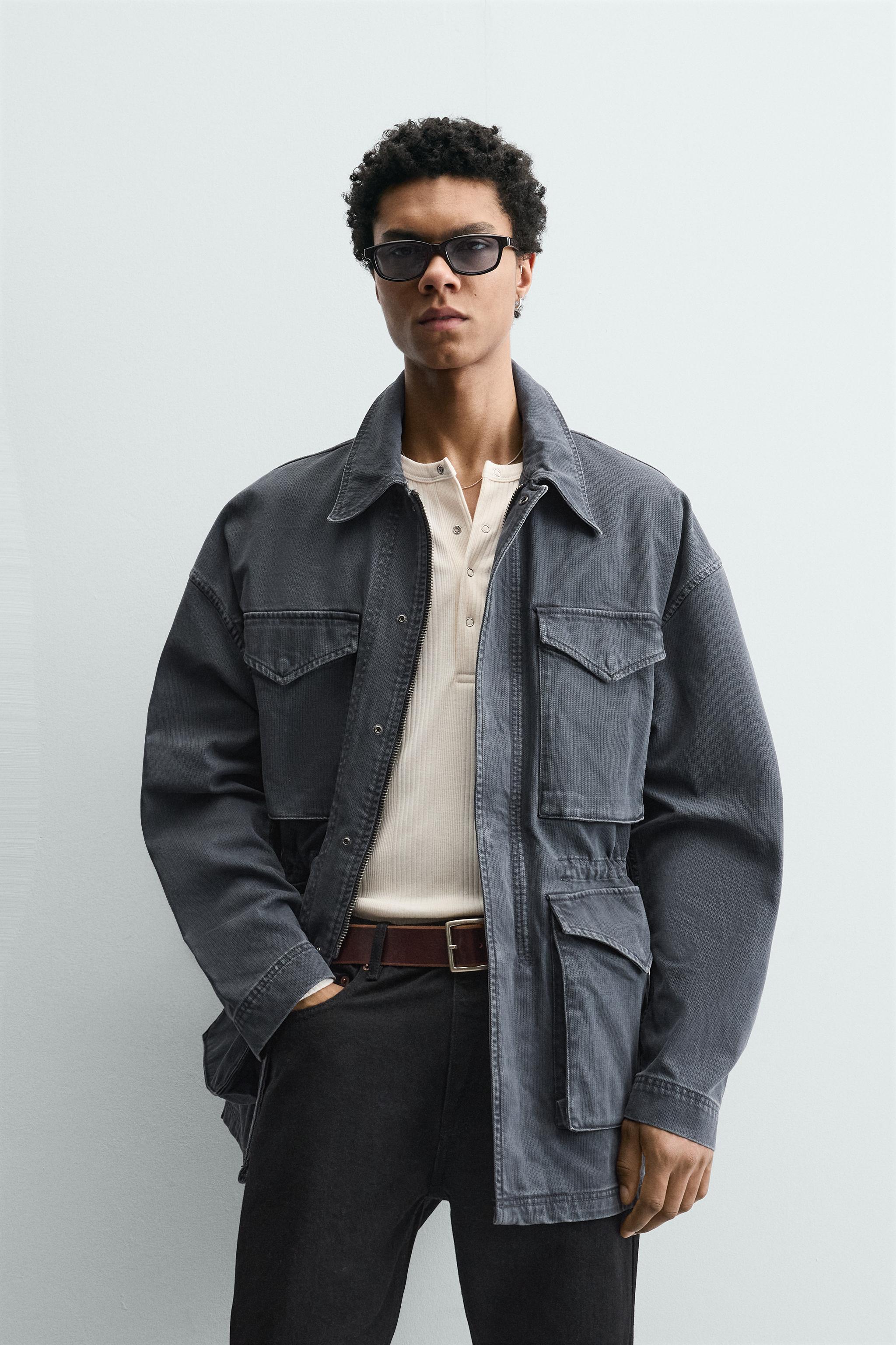 PARKA STRUCTURÉE EN COTON LAVÉ